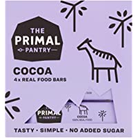 The Primal Pantry Barritas Energeticas (48 x 30g) - sin azúcar añadido- sin gluten- 100% Natural- Vegano- Paleo (Cacao)